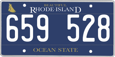 RI license plate 659528