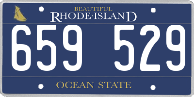 RI license plate 659529