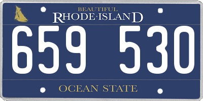 RI license plate 659530