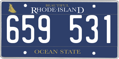 RI license plate 659531
