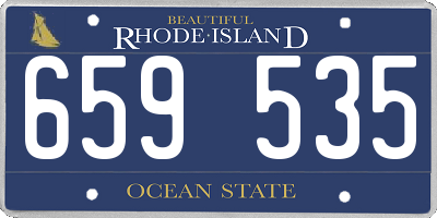 RI license plate 659535