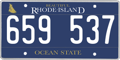 RI license plate 659537