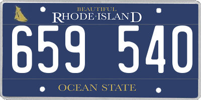 RI license plate 659540