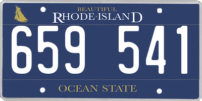 RI license plate 659541