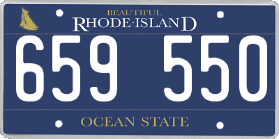 RI license plate 659550
