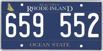 RI license plate 659552