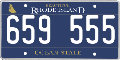 RI license plate 659555