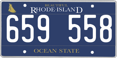 RI license plate 659558