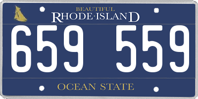RI license plate 659559