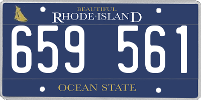 RI license plate 659561
