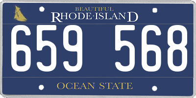 RI license plate 659568