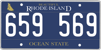 RI license plate 659569