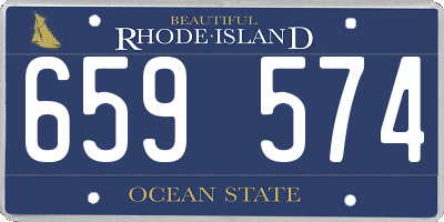 RI license plate 659574