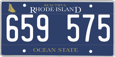 RI license plate 659575
