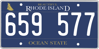 RI license plate 659577