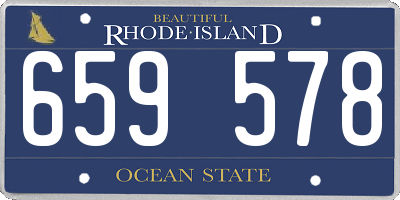 RI license plate 659578