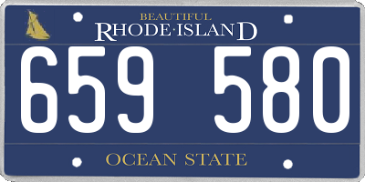 RI license plate 659580