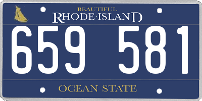 RI license plate 659581