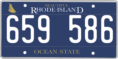 RI license plate 659586