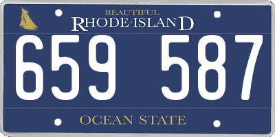 RI license plate 659587