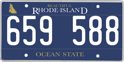 RI license plate 659588