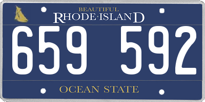 RI license plate 659592