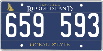 RI license plate 659593