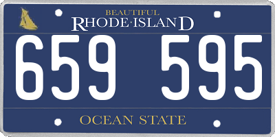 RI license plate 659595