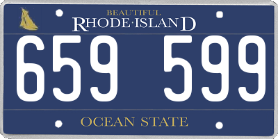 RI license plate 659599