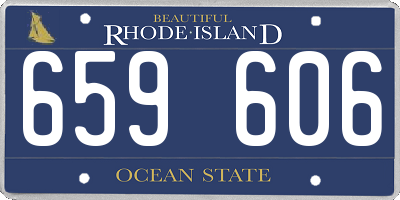RI license plate 659606