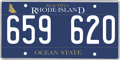 RI license plate 659620
