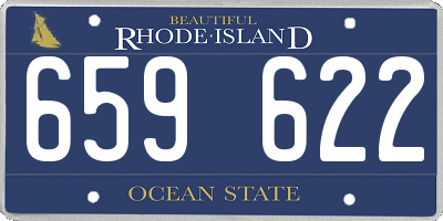 RI license plate 659622