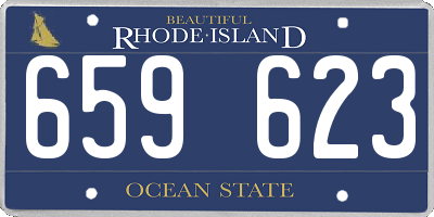RI license plate 659623