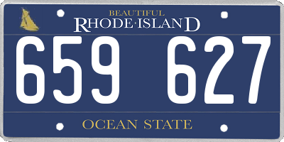 RI license plate 659627