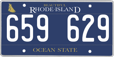 RI license plate 659629