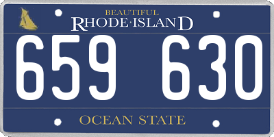 RI license plate 659630