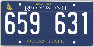RI license plate 659631