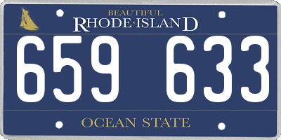 RI license plate 659633