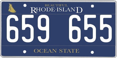 RI license plate 659655