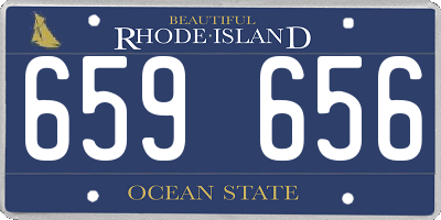 RI license plate 659656