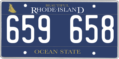 RI license plate 659658