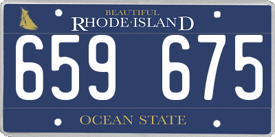 RI license plate 659675