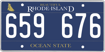 RI license plate 659676