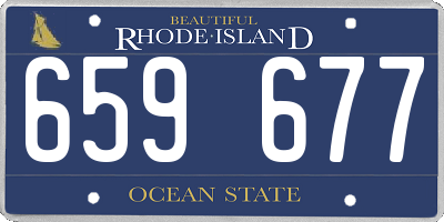RI license plate 659677