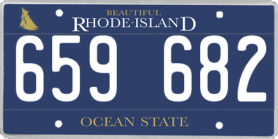 RI license plate 659682