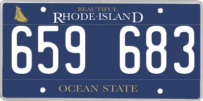 RI license plate 659683