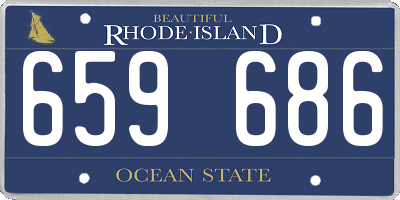 RI license plate 659686