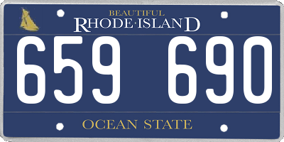 RI license plate 659690