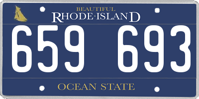 RI license plate 659693