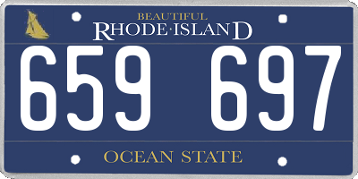 RI license plate 659697